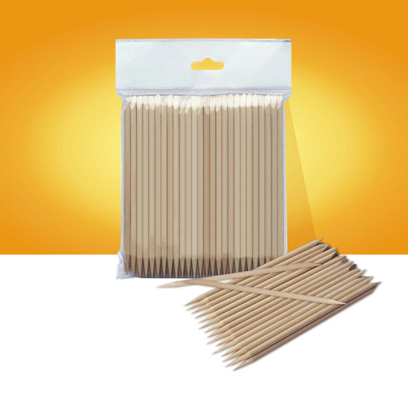 Staleks - Orange stick EXPERT wooden 150 mm (100 pcs)