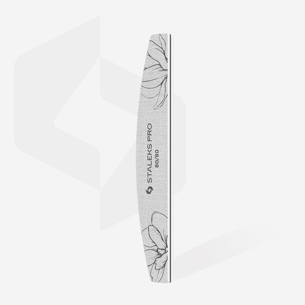Staleks - Crescent mineral nail file EXPERT 40 80/80 grit (25 pcs)