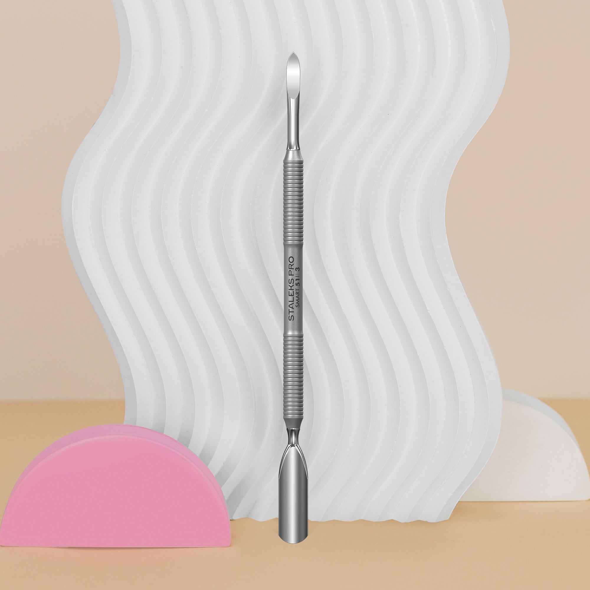 Staleks - Manicure pusher SMART 51 TYPE 3 (rounded wide pusher and nail cleaner)