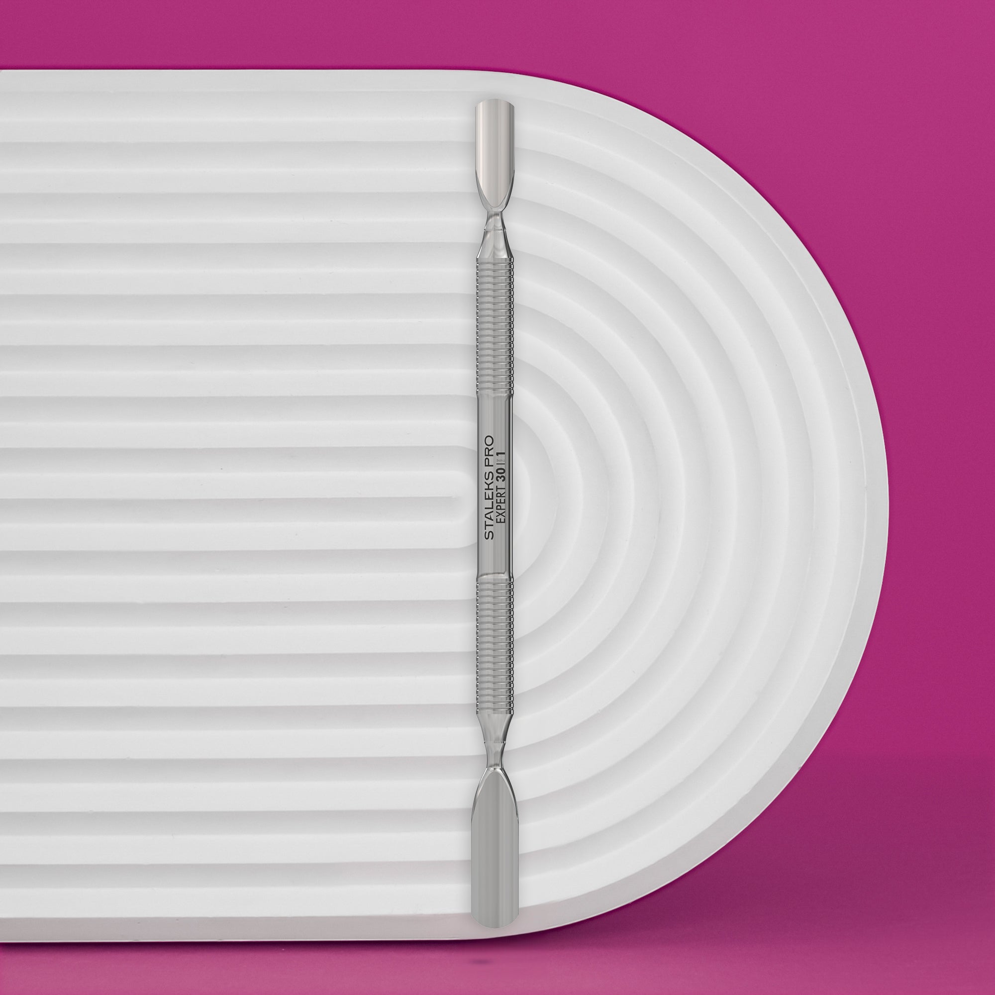 Staleks - Manicure pusher EXPERT 30 TYPE 1 (rounded wide and rounded narrow pusher)