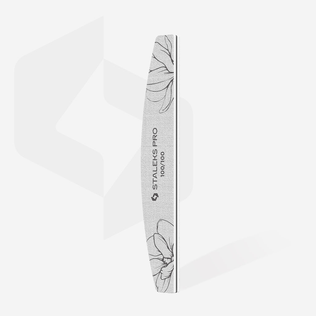Staleks - Crescent mineral nail file EXPERT 40 100/100 grit (25 pcs)