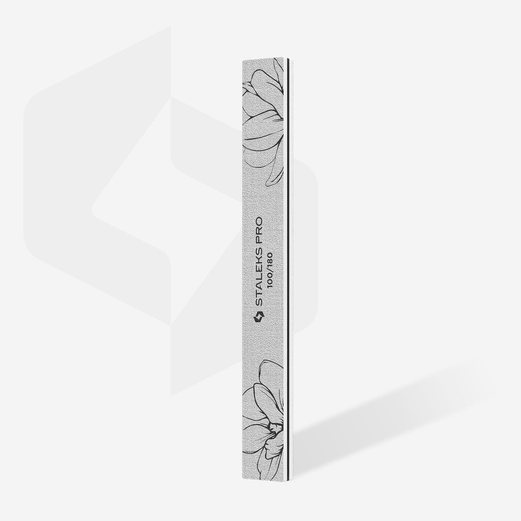 Staleks - Straight mineral nail file EXPERT 20 100/180 grit (25 pcs)