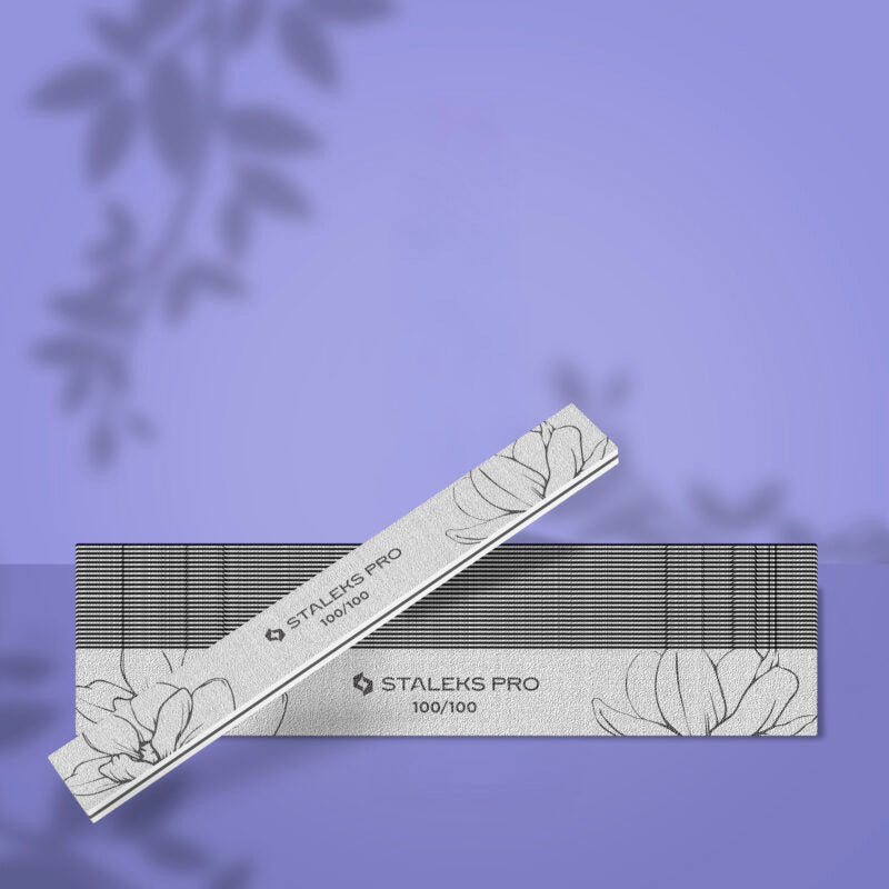 Staleks - Straight mineral nail file EXPERT 20 100/100 grit (25 pcs)