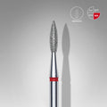 Staleks - Diamond nail drill bit pointed flame red EXPERT head diameter 2,1 mm / working part 8 mm