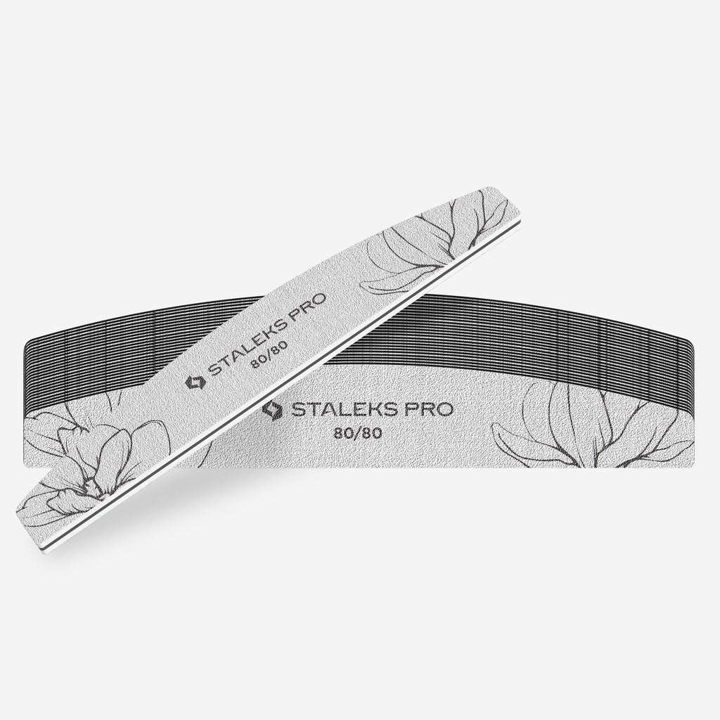 Staleks - Crescent mineral nail file EXPERT 40 80/80 grit (25 pcs)