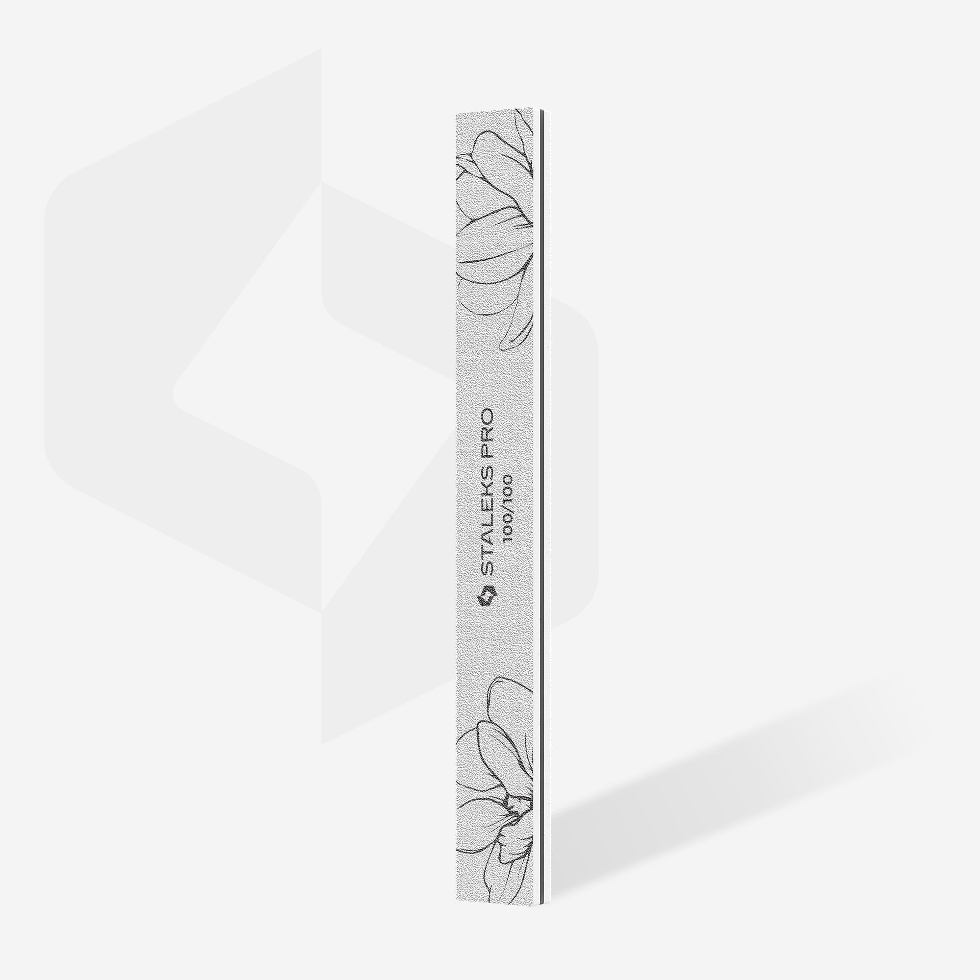 Staleks - Straight mineral nail file EXPERT 20 100/100 grit (25 pcs)