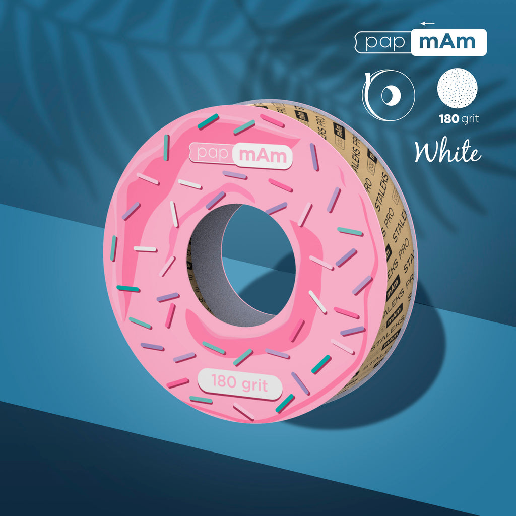 Staleks - Disposable white abrasive tape papmAm EXPERT 180 grit for the plastic case