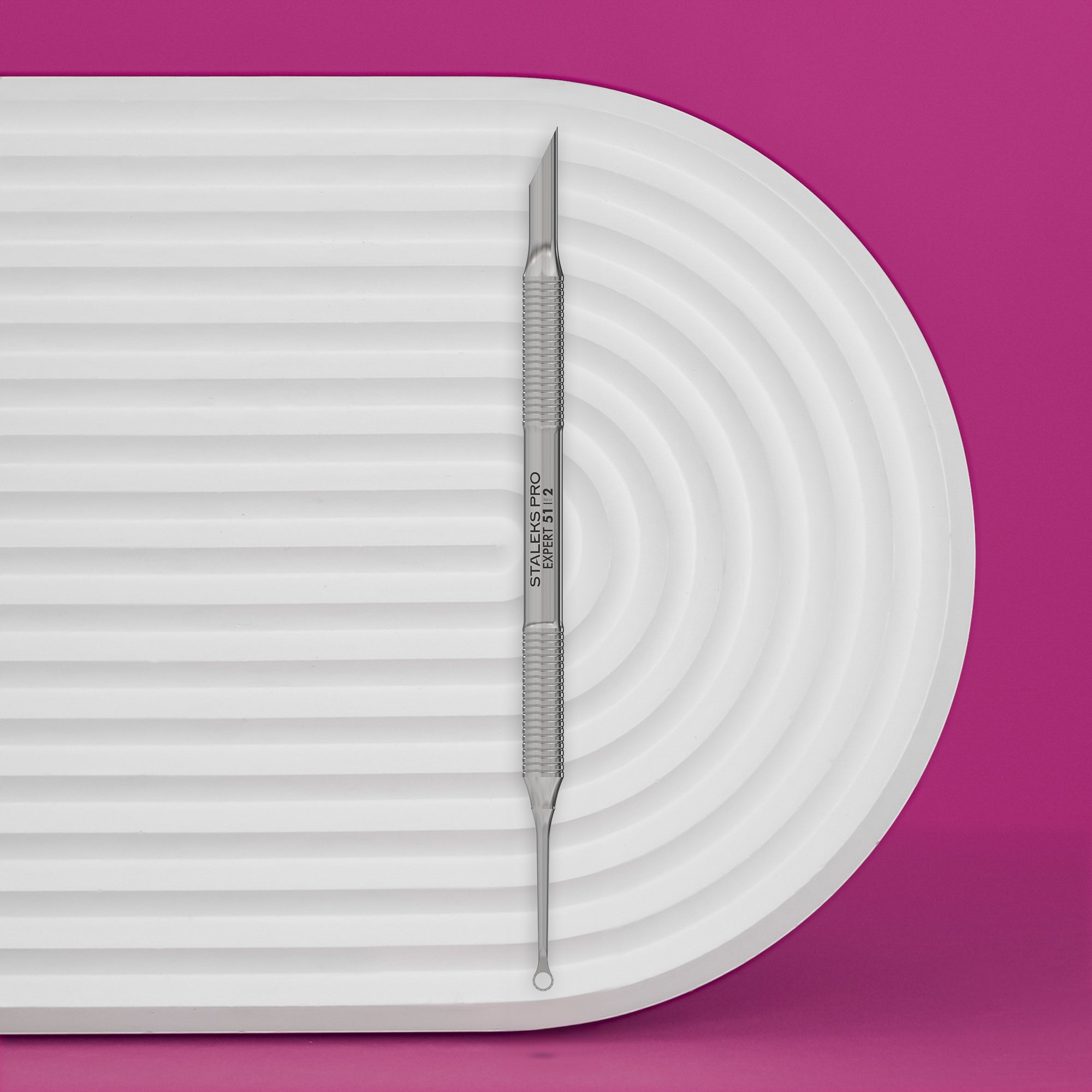 Staleks - Manicure pusher EXPERT 51 TYPE 2 (beveled and loop pusher)