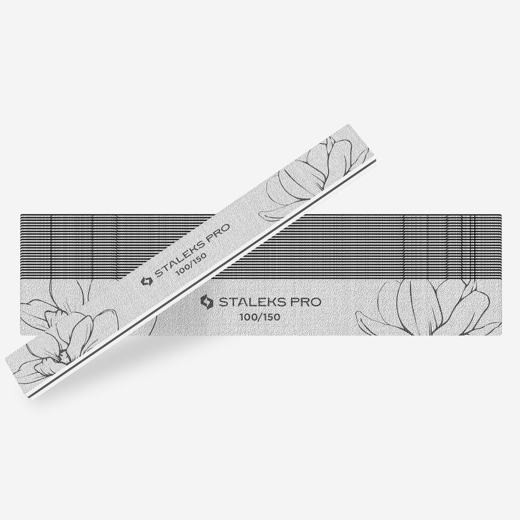 Staleks - Straight mineral nail file EXPERT 20 100/150 grit (25 pcs)
