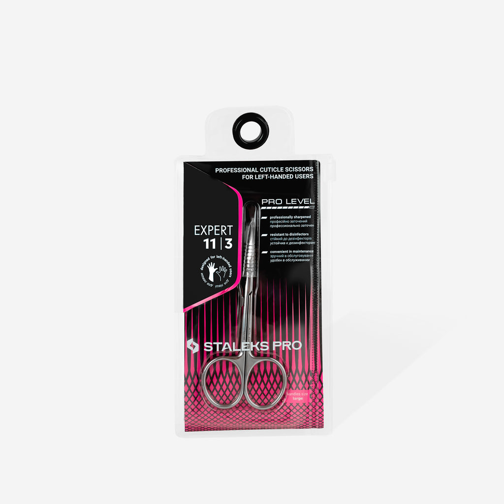 Staleks - Professional cuticle scissors for left-handed users EXPERT 11 TYPE 3