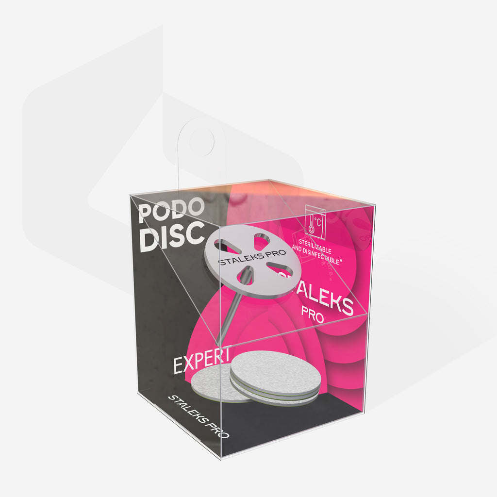 Staleks - Pedicure disc PODODISC M EXPERT and set of disposable files 180 grit 5 pcs (20 mm)